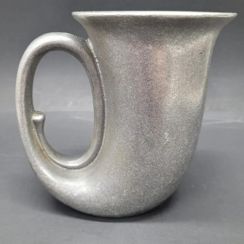 Vtg Carson Horn Shaped Pewter Mug Beer Stein St. Joes Vancouver Sausagefest 1982